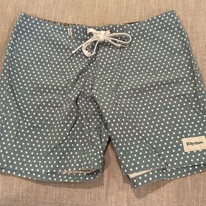 Rhythm polka dot white/blue shorts